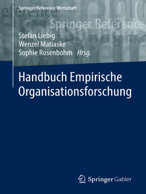 cover image of Handbuch Empirische Organisationsforschung